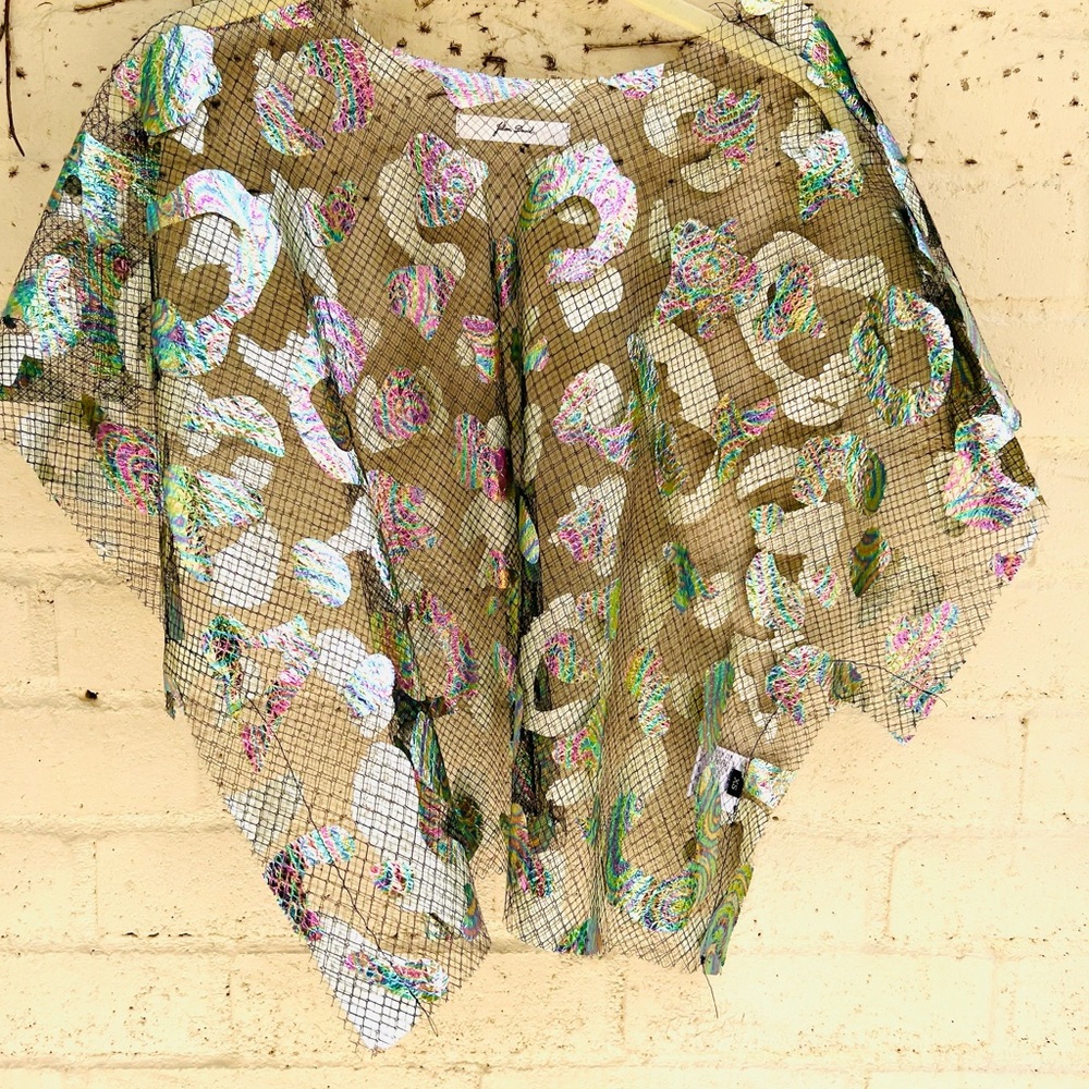 Julian David Net A Porter Sheer Crop Blouse - image 2